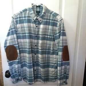 J. Crew - Button down shirt, Size - L, Color - Blue W/checkered pattern